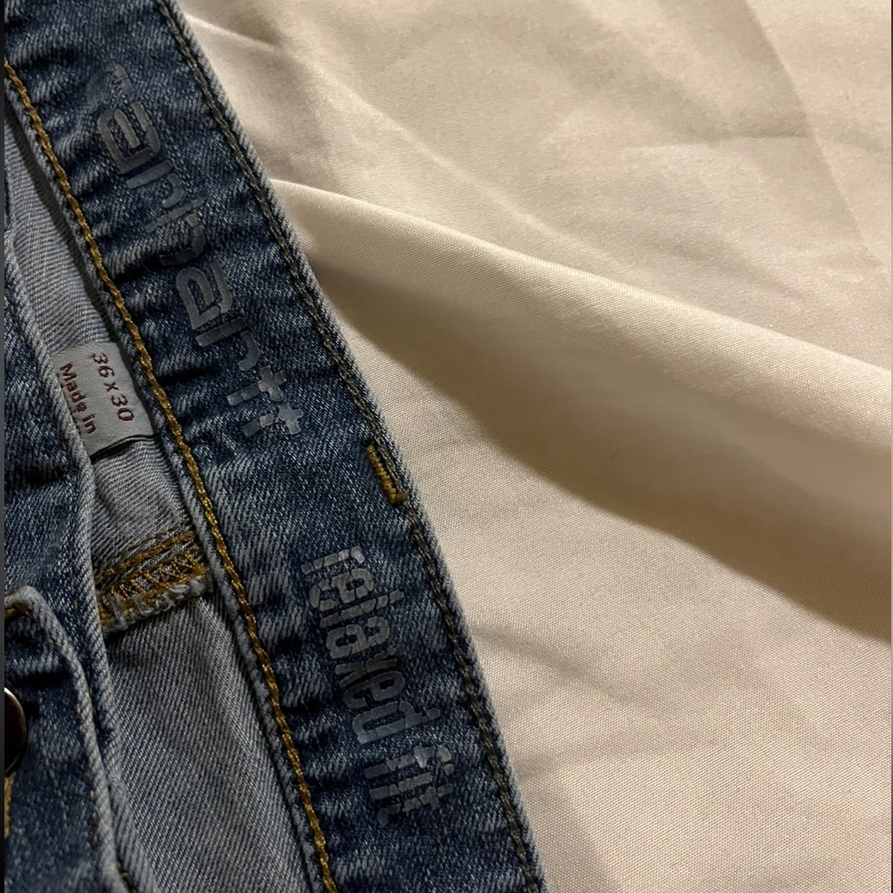 Carhartt Men's Blue Relaxed Fit Jeans 36x30 - Picture 2 of 4